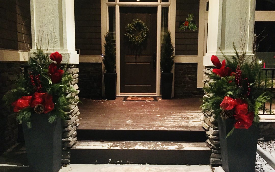 Christmas Winter Planter